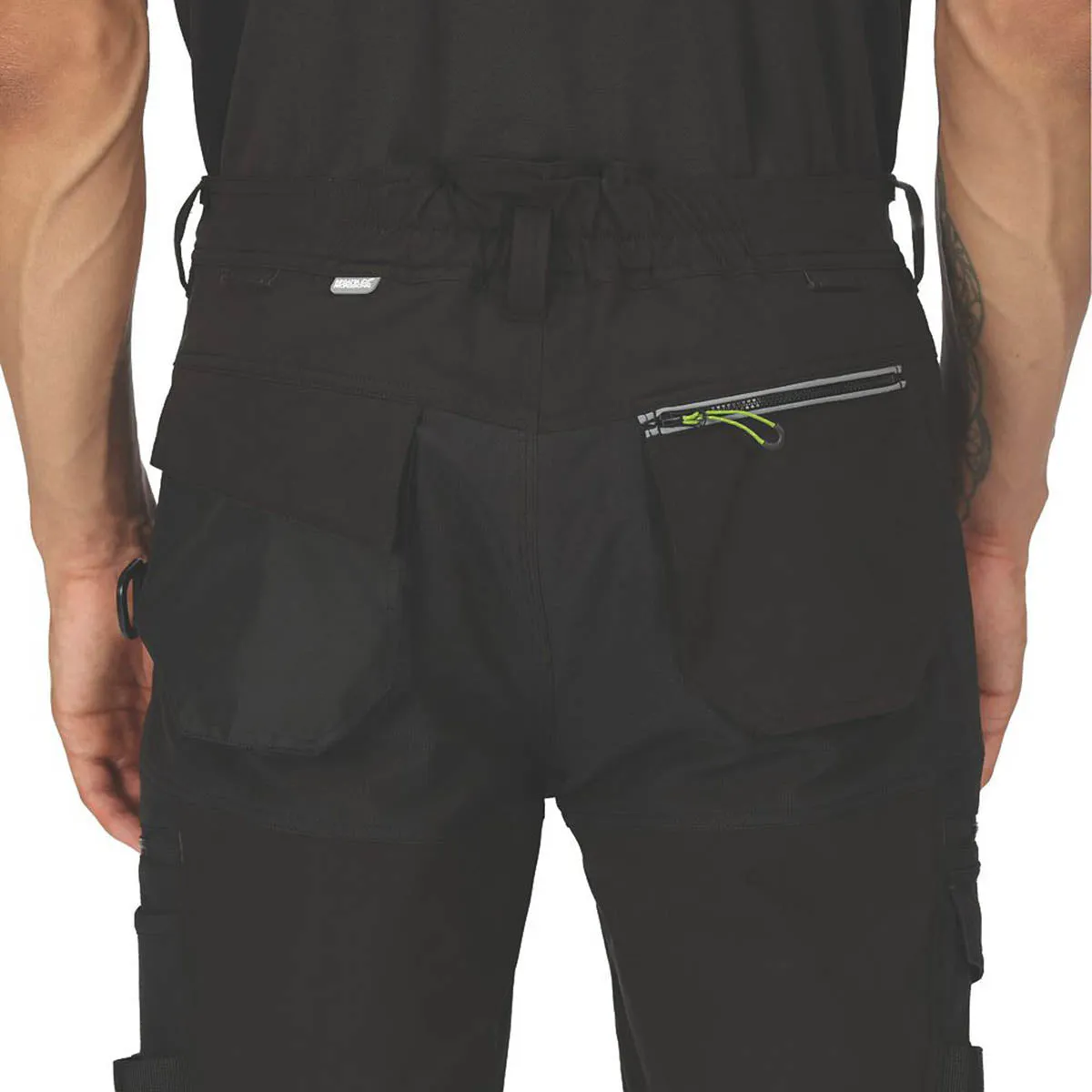Regatta Work Shorts Mens Black Breathable Stretch Multi Pockets Cargo 32"W