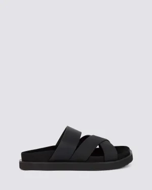 RHODES CROSS SLIDE RUSTIC BLACK