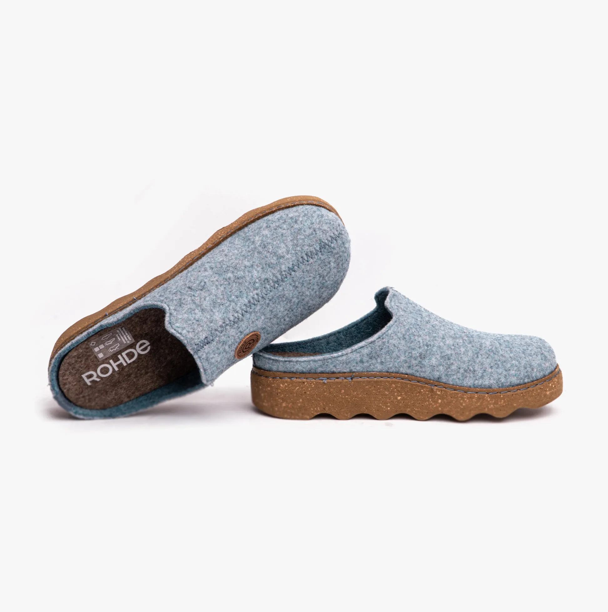 Rohde 6120-52 Womens Mule Slippers Baltic