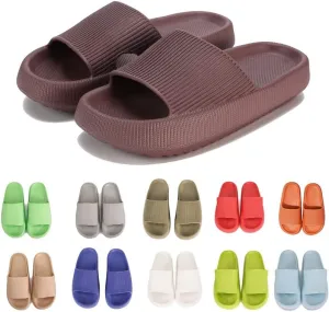 rosyclo Cloud Slippers for Women and Men Massage Thick Sole Non-Slip Shower Slippers Bathroom Super Soft Comfy House Cloud Slide Slippers for Indoor and Outdoor