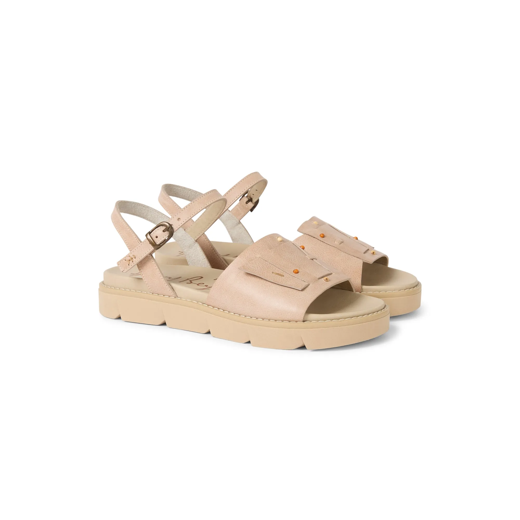 Sbiancato Buckle Strap Sandal