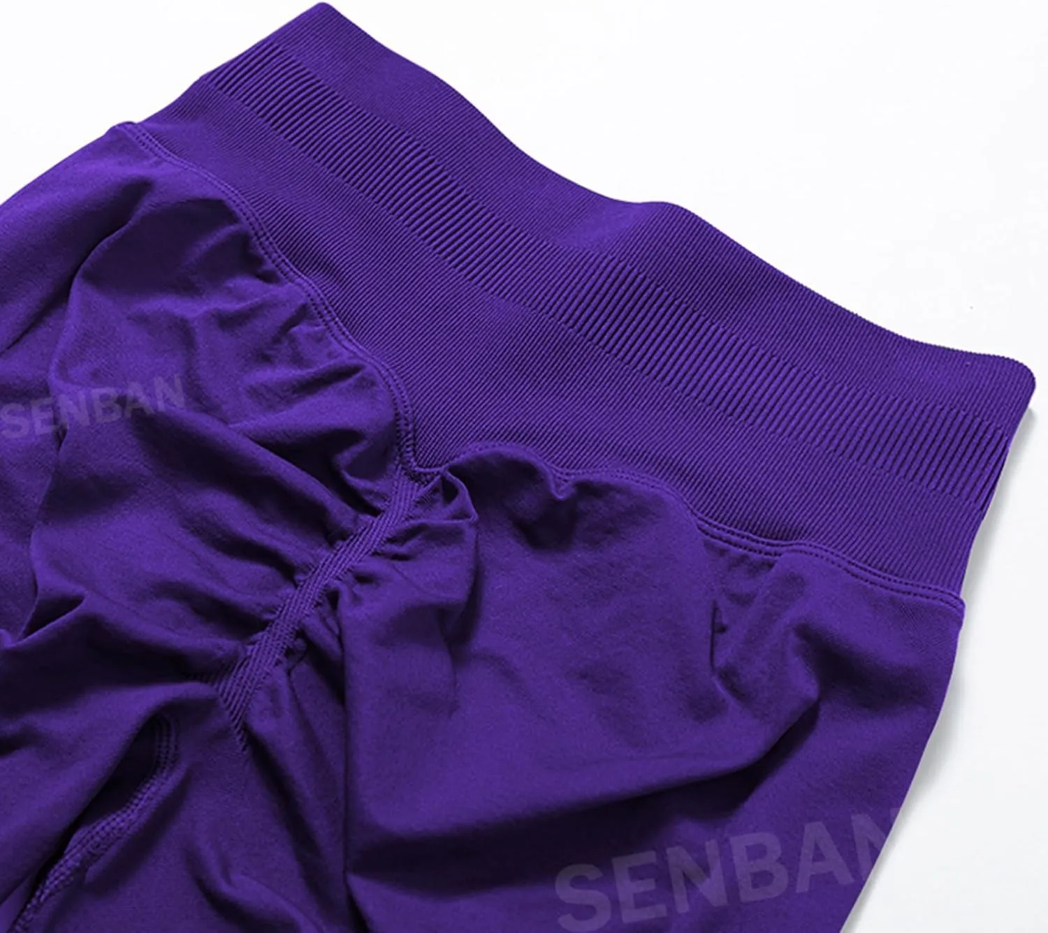 SENBAN Women's High Waisted Leggings Seamless Workout Gym Yoga Pants Tummy Control Smile Contour Activewear Tights