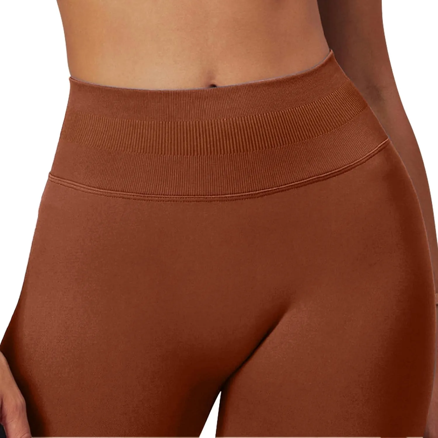 SENBAN Women's High Waisted Leggings Seamless Workout Gym Yoga Pants Tummy Control Smile Contour Activewear Tights