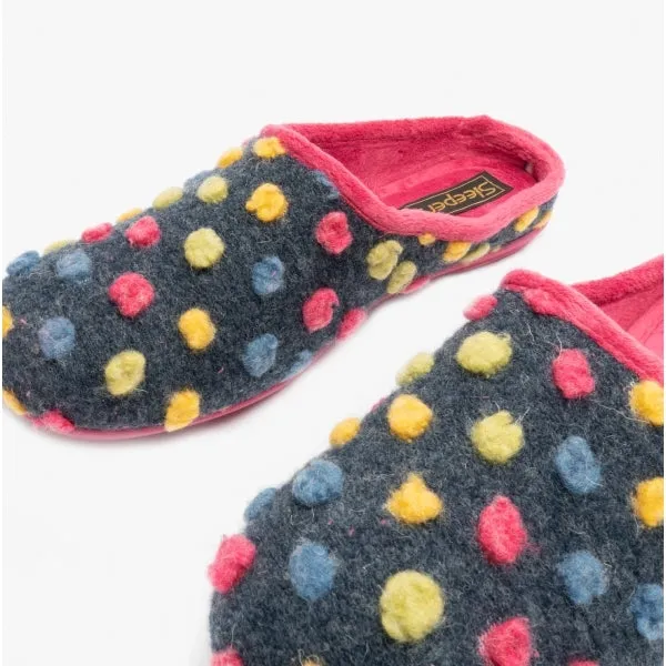Sleepers AMY Womens Mule Slippers Fuchsia