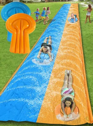 Slip and Water Slide for Kids and Adults 40FT Extra Long Water Slide for Backyard Heavy Duty Lawn Summer Outdoor Water Toys