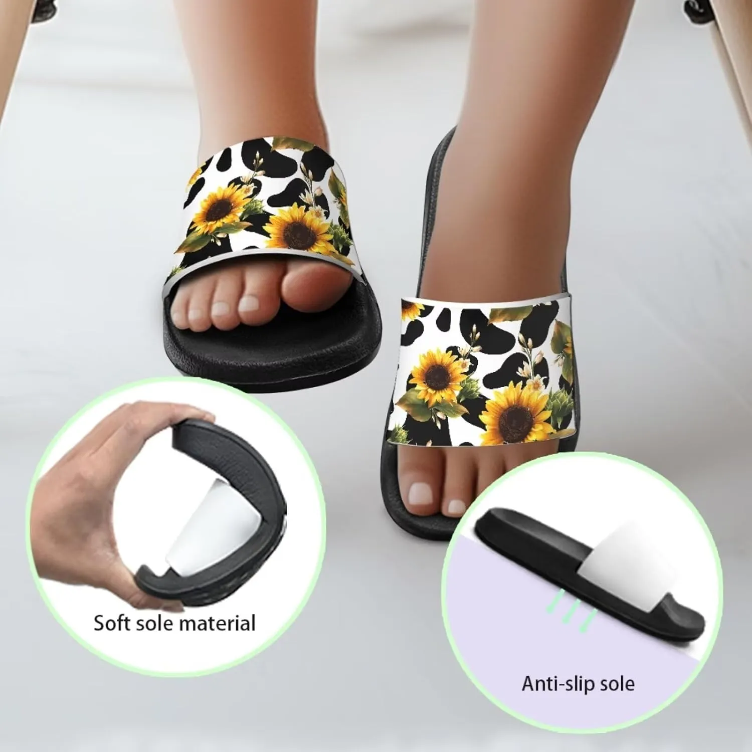 Slippers for Kids Slide Sandals for Hot Summer House Slippers Comfort Travel Shower Shoes Summer Sandals