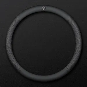 Steering Wheel Cover for Mazda Biante 2008 2009 2010 2011 2012 2013 2014 2015 2016 2017 2018, Anti-Slip Elastic Breathable Steering Wheel Cover, Stylish and Durable Protector,B-38CM