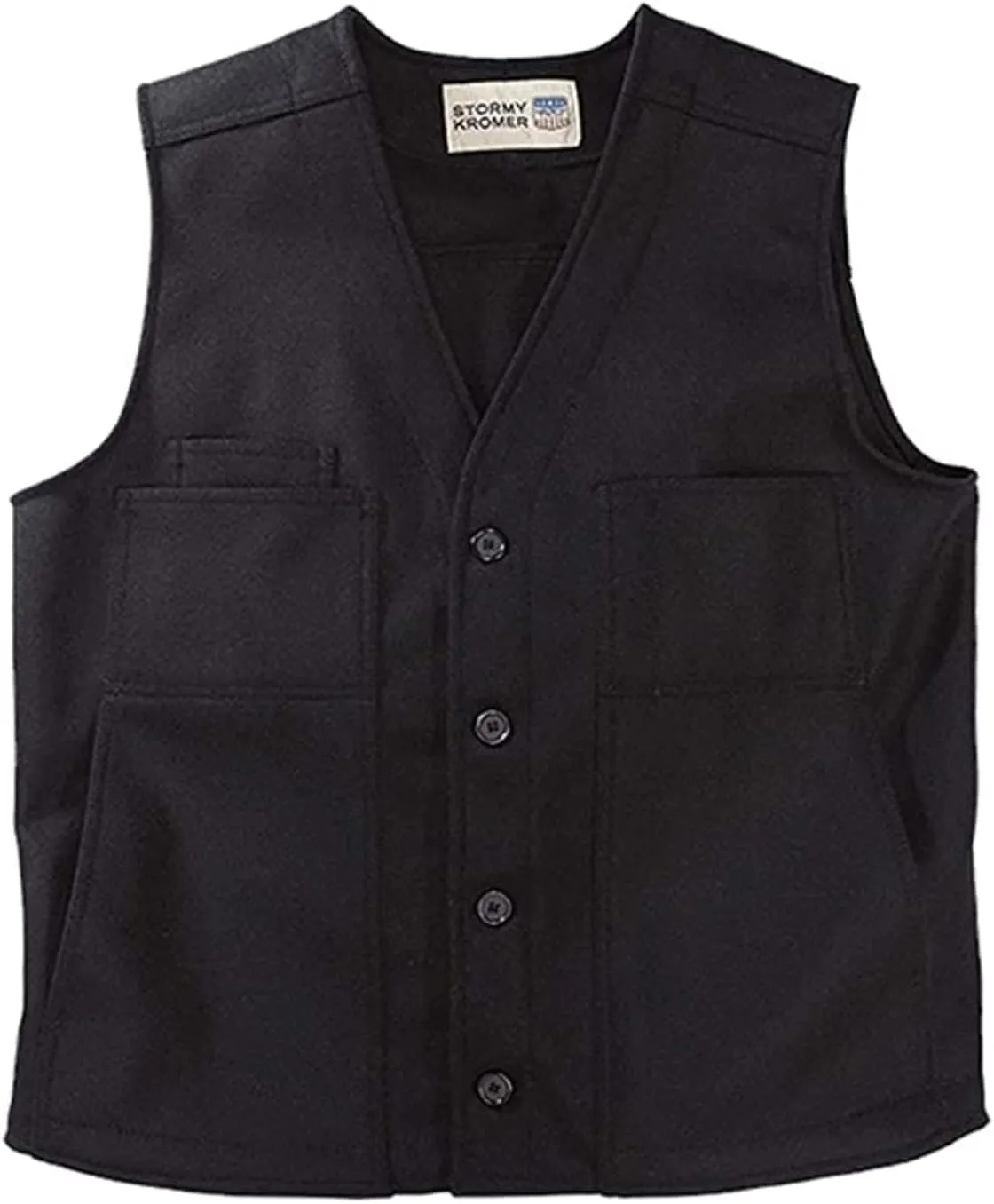 Stormy Kromer Button Vest - Cold Weather Men’s Wool Vest