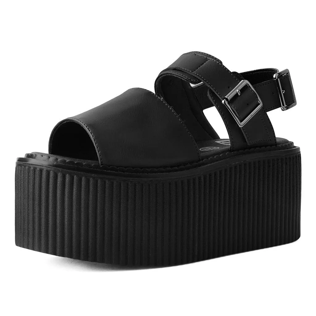 Strato Sandal Brush Off Black Vegan Leather