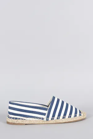 Striped Breckelle Premium Special edition Flat Espadrille