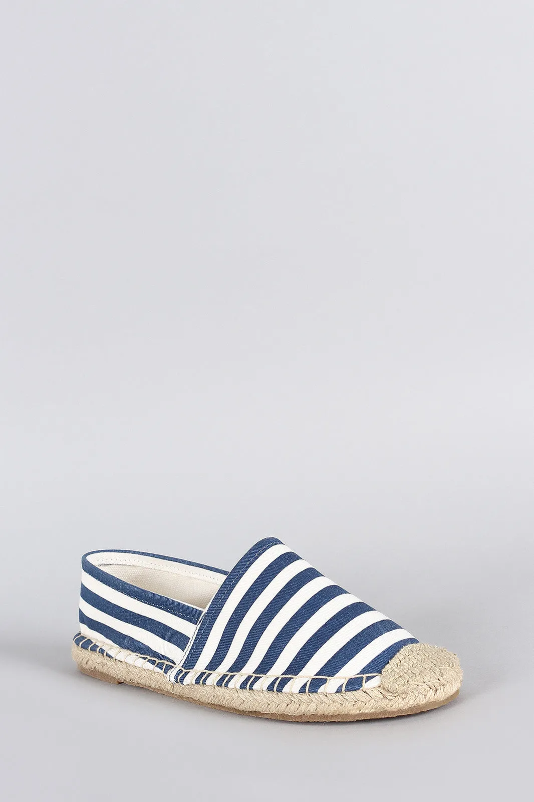 Striped Breckelle Premium Special edition Flat Espadrille