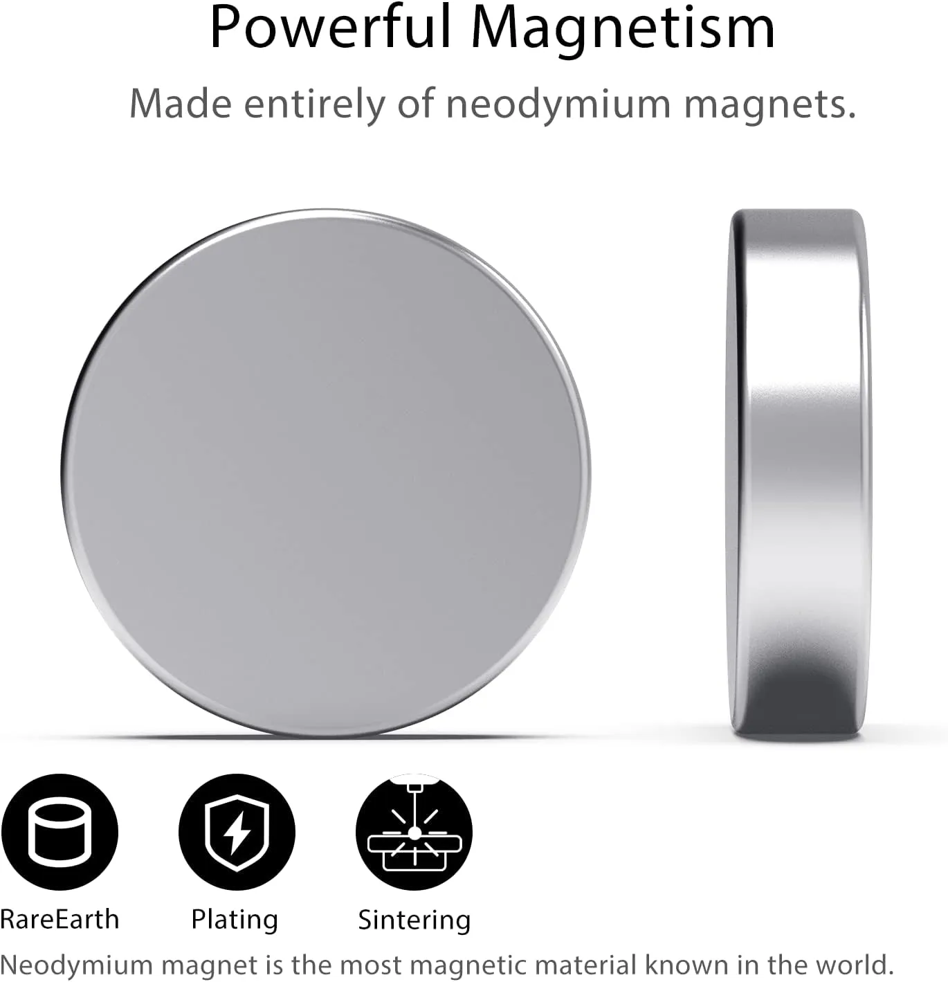 Strong Neodymium Magnets, Rare Earth Magnets for Crafts, Heavy Duty Magnets, Round Magnets, Small Magnets, 0.47 x 0.12 Inch, 50 PCS