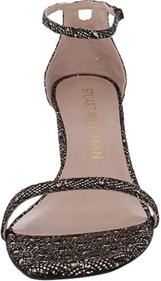 Stuart Weitzman Amelina Block Gold 9.5 M