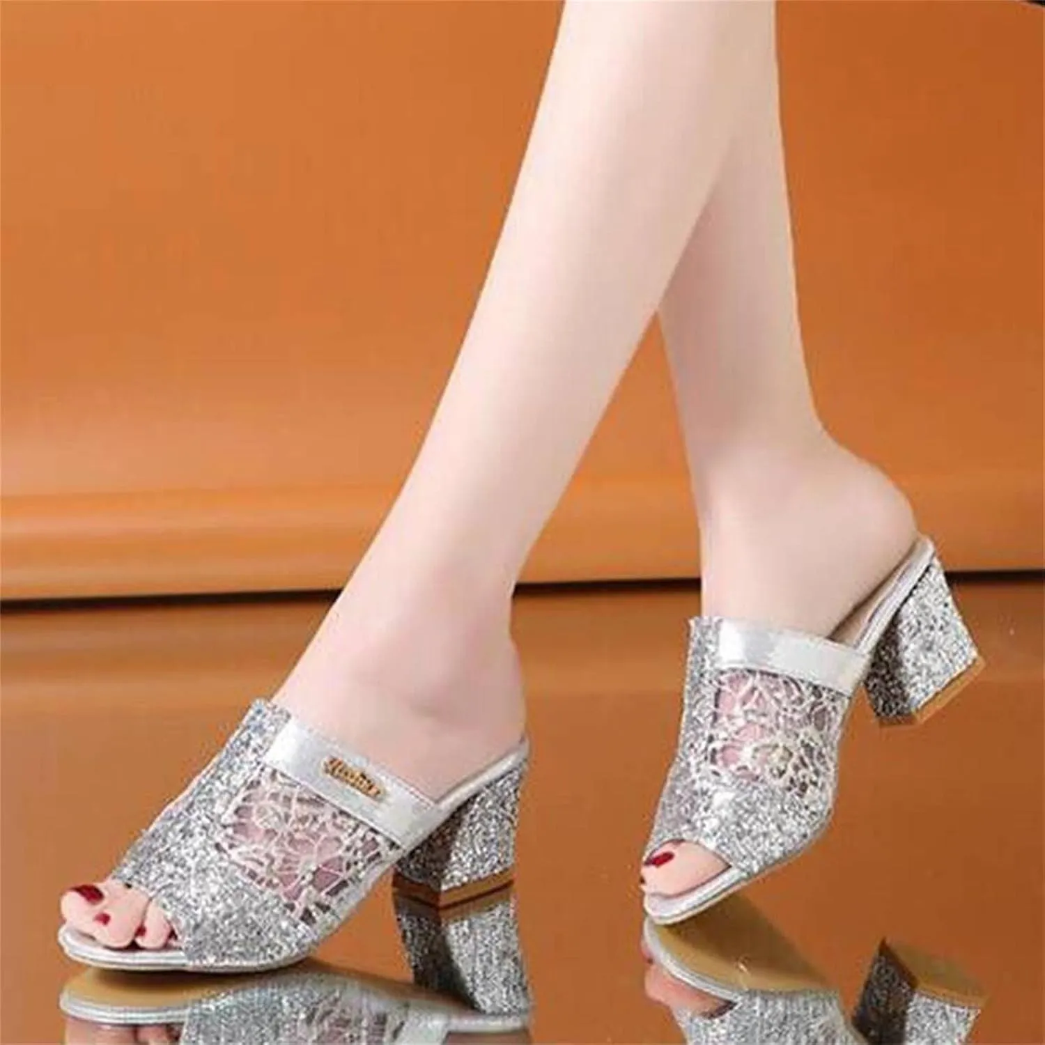 Summer Sandals for Women High Heel Bohemian Stylish Rhinestone Classic Hot Summer Holiday Party Shoes