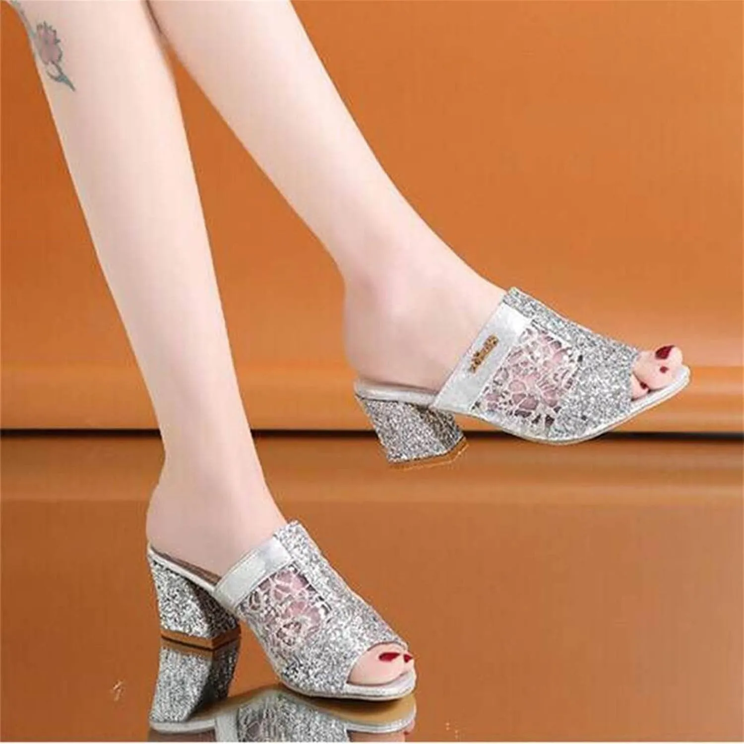 Summer Sandals for Women High Heel Bohemian Stylish Rhinestone Classic Hot Summer Holiday Party Shoes