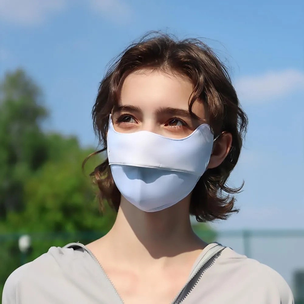 Sun Protection Face Cover UPF 50  Anti-UV Women Summer Mask Cooling Breathable Face Covering SLF5M040T