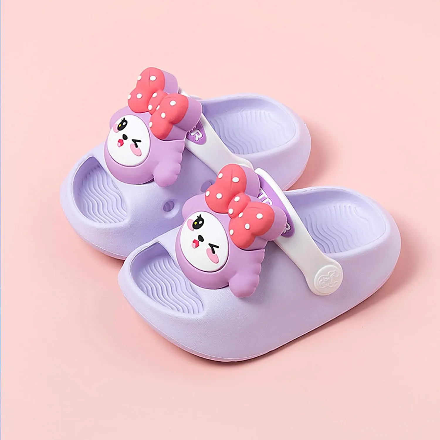 techcity Toddler Little Kids Slide Sandals Cute Summer Shower Beach Pool Slippers Thick Sole Slip On Sandals Water Shoes with Backstrap Boys Girls Clogs