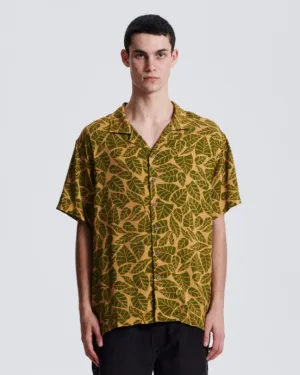 The Critical Slide Society Scrub Resort Shirt in Tan