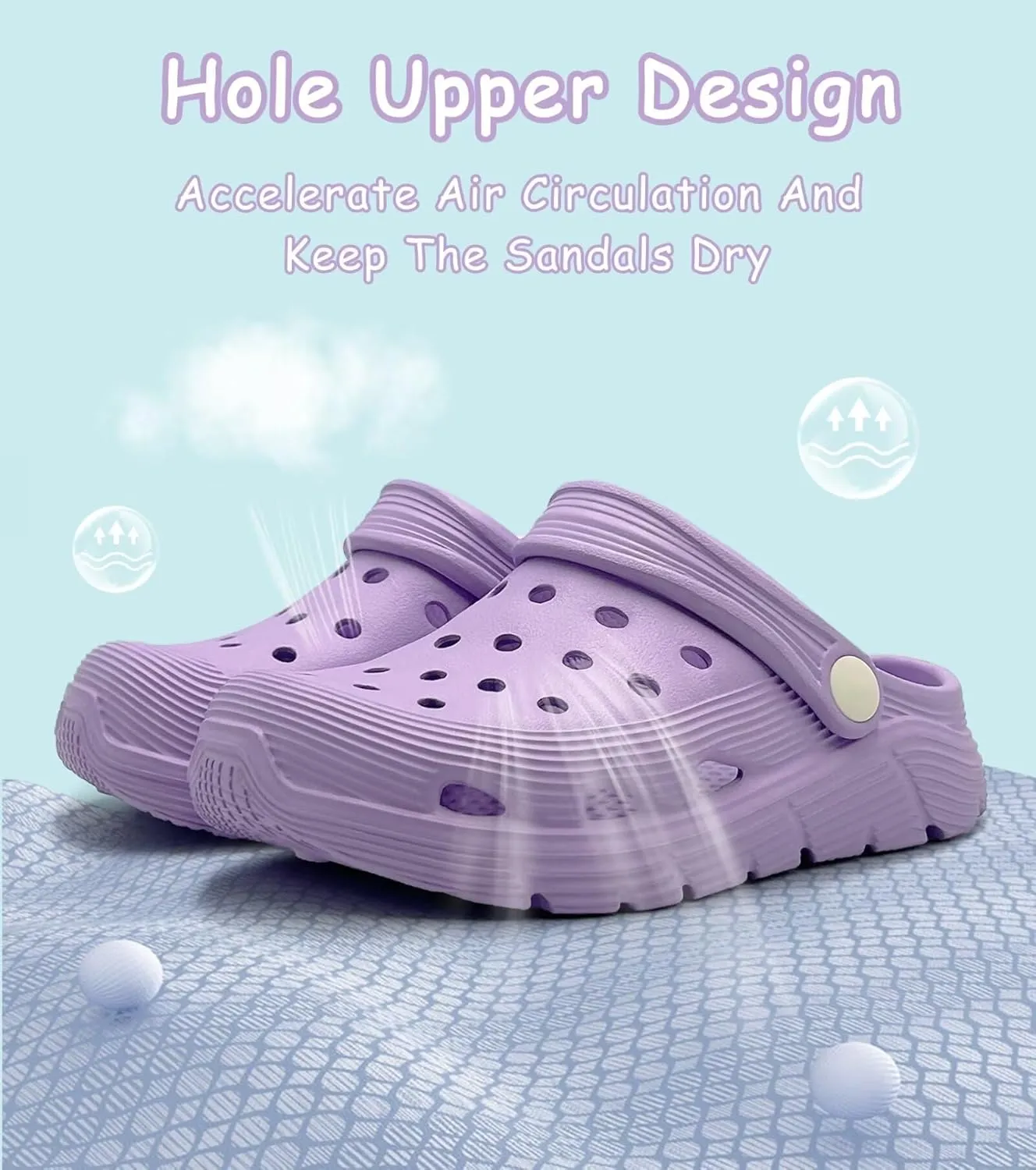 Toddler Kids Garden Clog Slip On Slide Sandals Beach Water Shoes