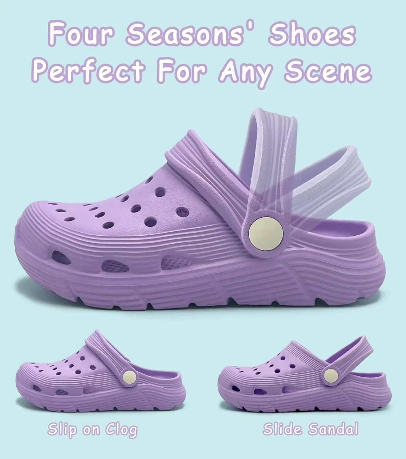 Toddler Kids Garden Clog Slip On Slide Sandals Beach Water Shoes