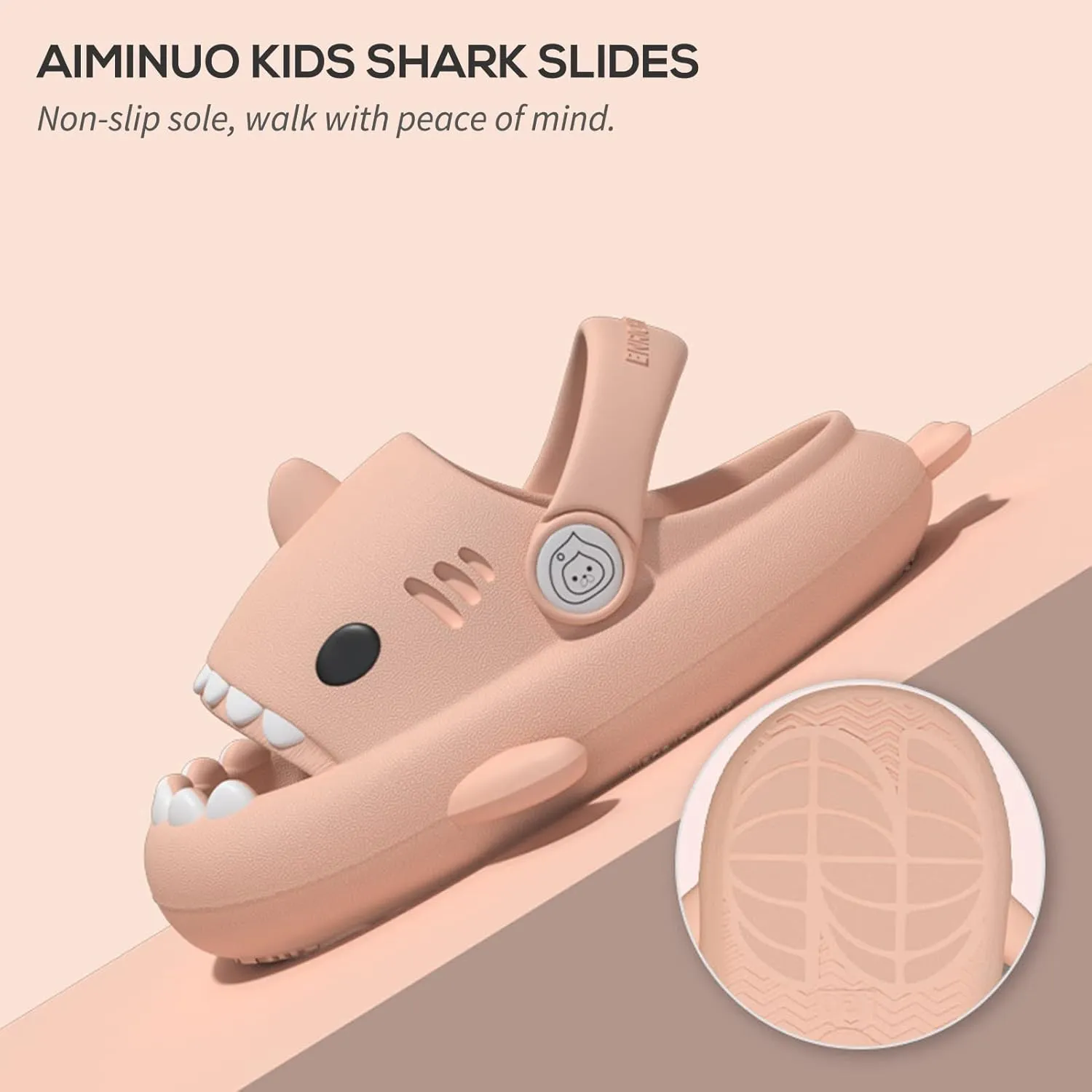 Toddler Little Kids Slides Sandals for Boys Girls Summer Slip-On Slide Slippers Sandals for Baby Kid Anti-slip Water Shoes