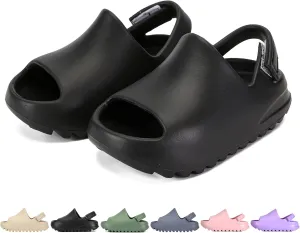 Toddler Little Kids Slides Sandals for Boys Girls Summer Slip-On Slide Slippers Sandals for Baby Kid Anti-slip Water Shoes