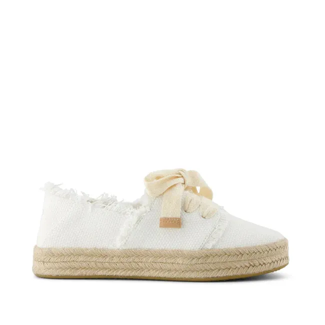 Toms | Carolina Lace-Up Espadrille | 100 weiss