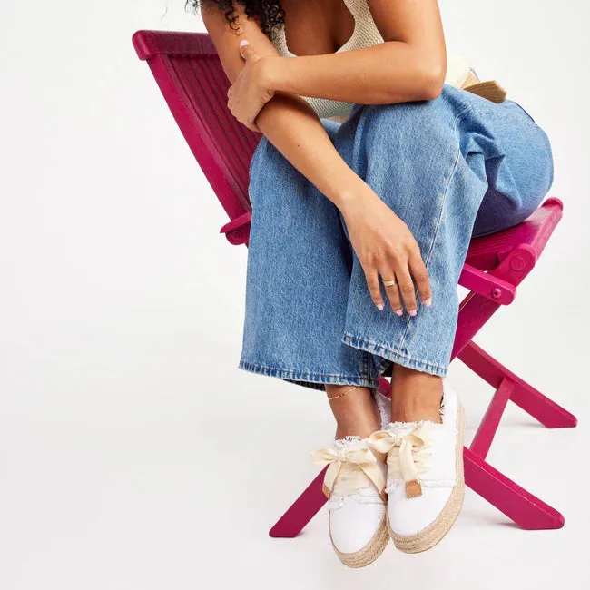 Toms | Carolina Lace-Up Espadrille | 100 weiss