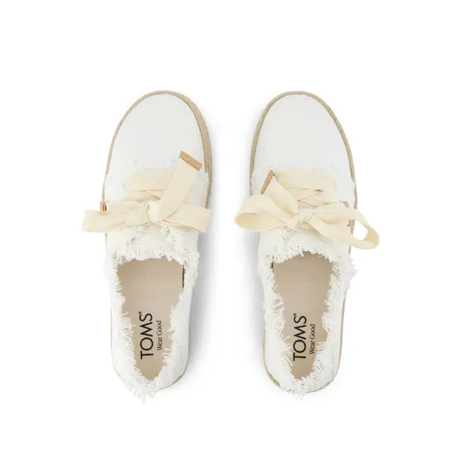 Toms | Carolina Lace-Up Espadrille | 100 weiss
