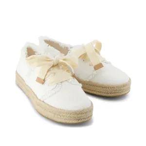 Toms | Carolina Lace-Up Espadrille | 100 weiss