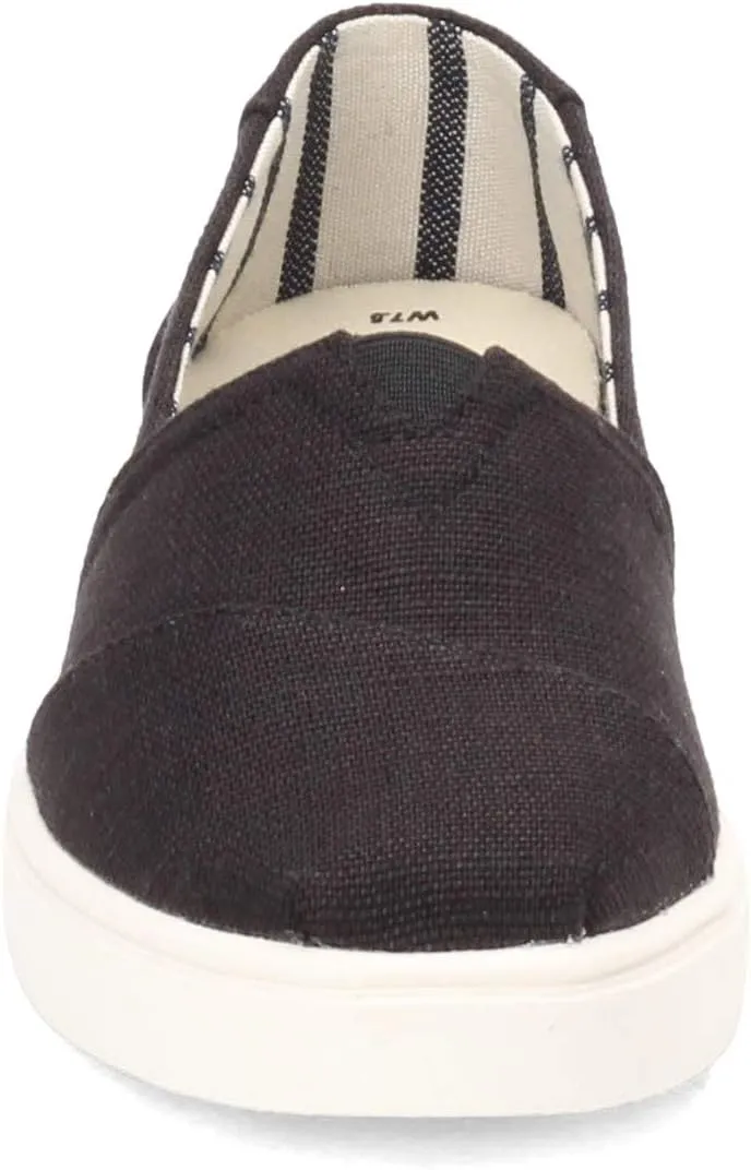 TOMS Womens Lena Embroidered Lace Up Sneakers Shoes Casual - Black