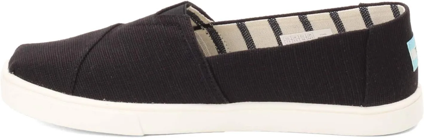 TOMS Womens Lena Embroidered Lace Up Sneakers Shoes Casual - Black