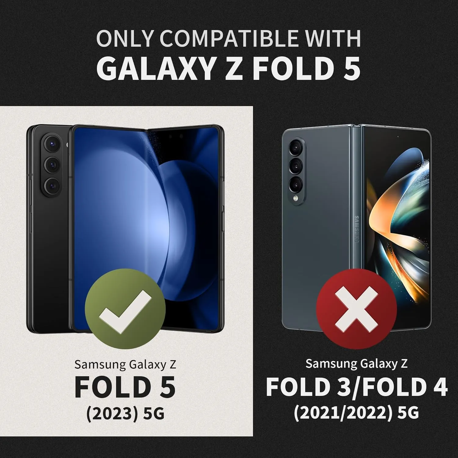 TONGATE for Z Fold 5 Case, [with Privacy Screen Protector & Slide Camera Cover] [S Pen Holder & Hinge Protection] Military Drop Phone Case for Samsung Galaxy Z Fold 5 with Stand & Belt Clip, Blue