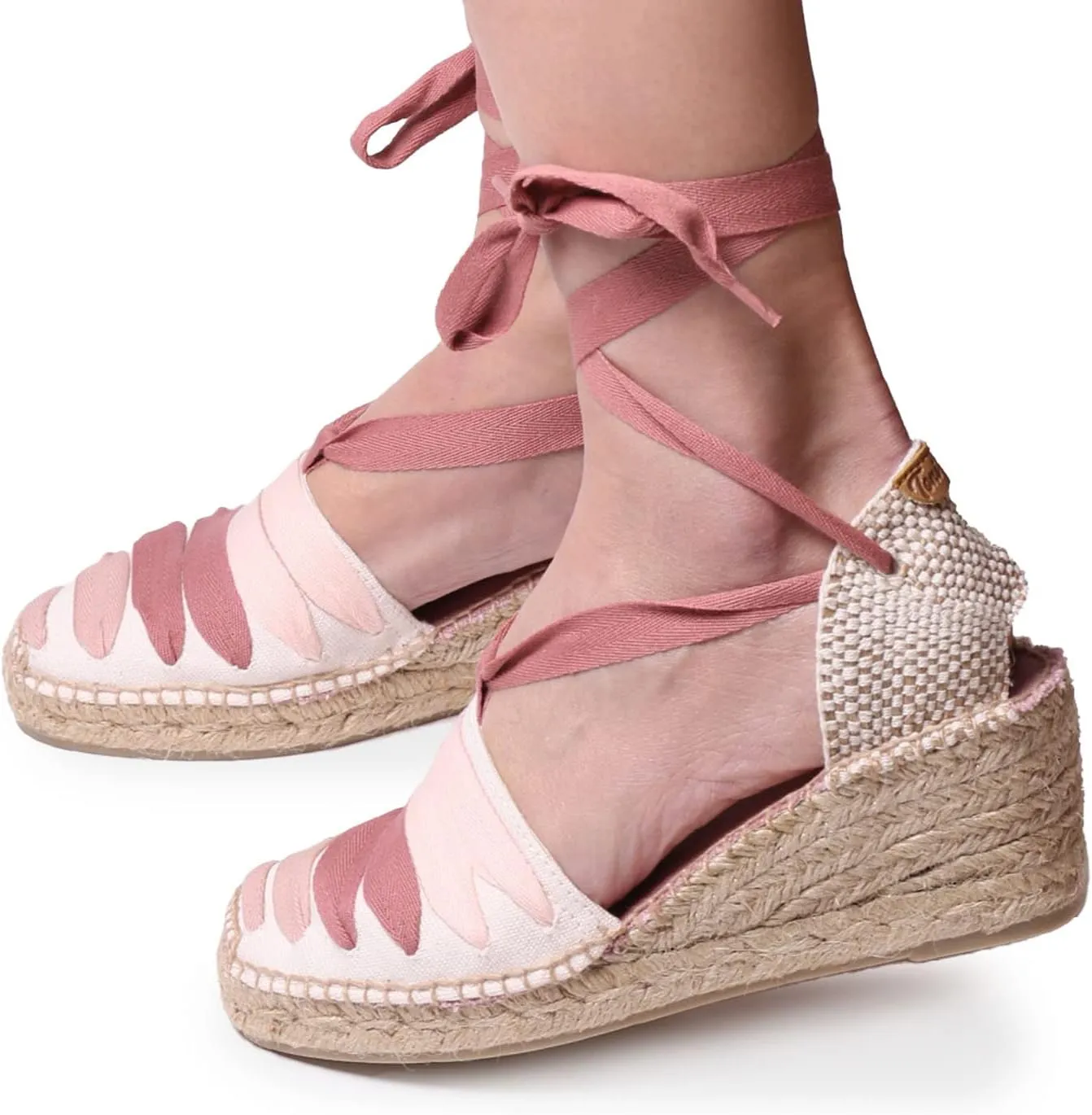 TONI PONS Viola Women's Vegan Wedge Espadrille made of cotton canvas.