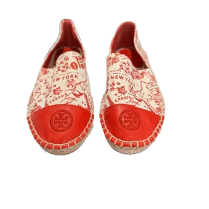 Tory Burch Red Women Espadrilles Shoes - Size 5