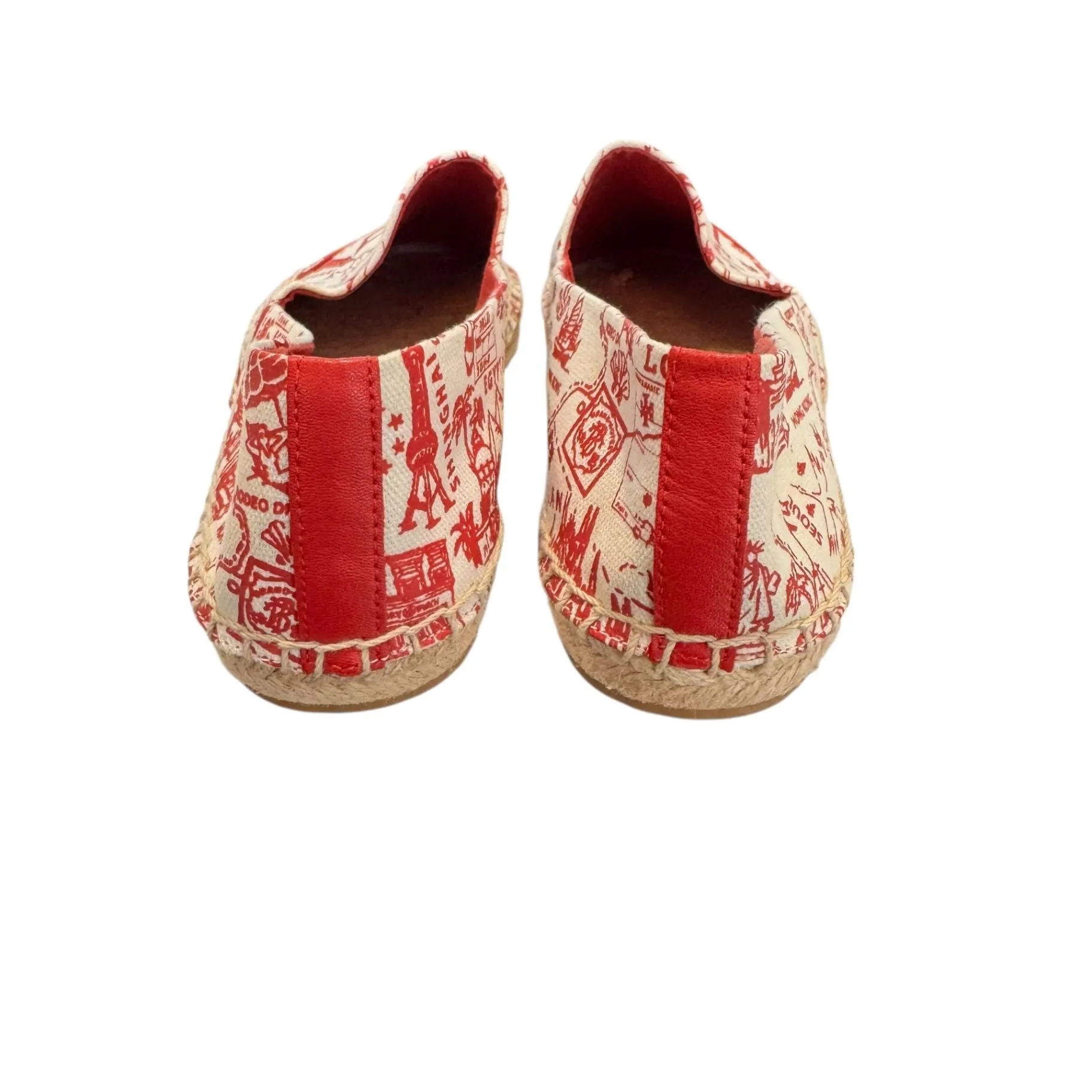 Tory Burch Red Women Espadrilles Shoes - Size 5