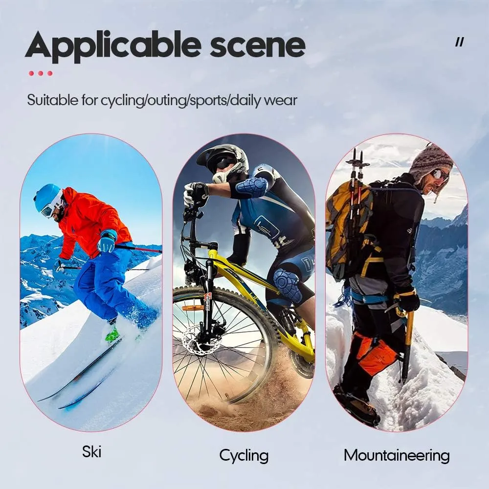 Touch Screen Running Gloves Anti-Slip Palm - Warm Thermal - Waterproof Windproof - Shock-Absorbing Reflective Outdoor Sport Gloves Cycling Gloves Warm Winter Gloves for Men Women