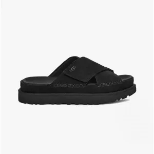 UGG GOLDENSTAR Womens Cross Slide Sandals Black