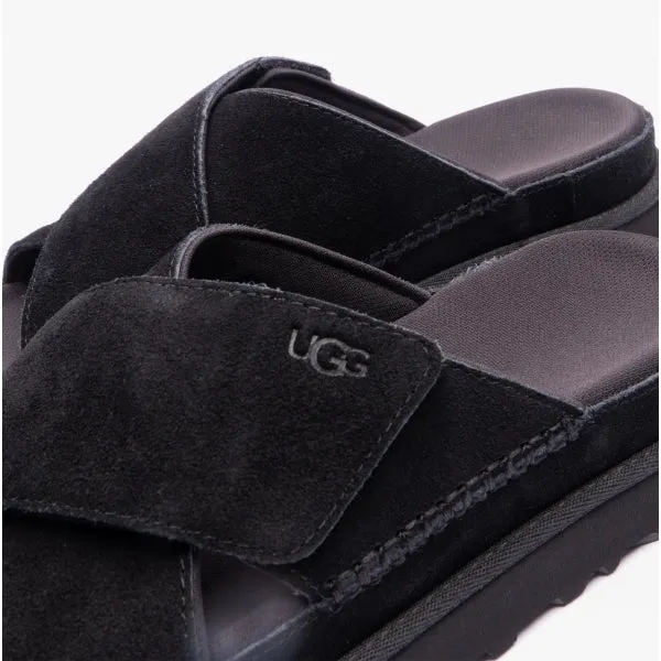 UGG GOLDENSTAR Womens Cross Slide Sandals Black