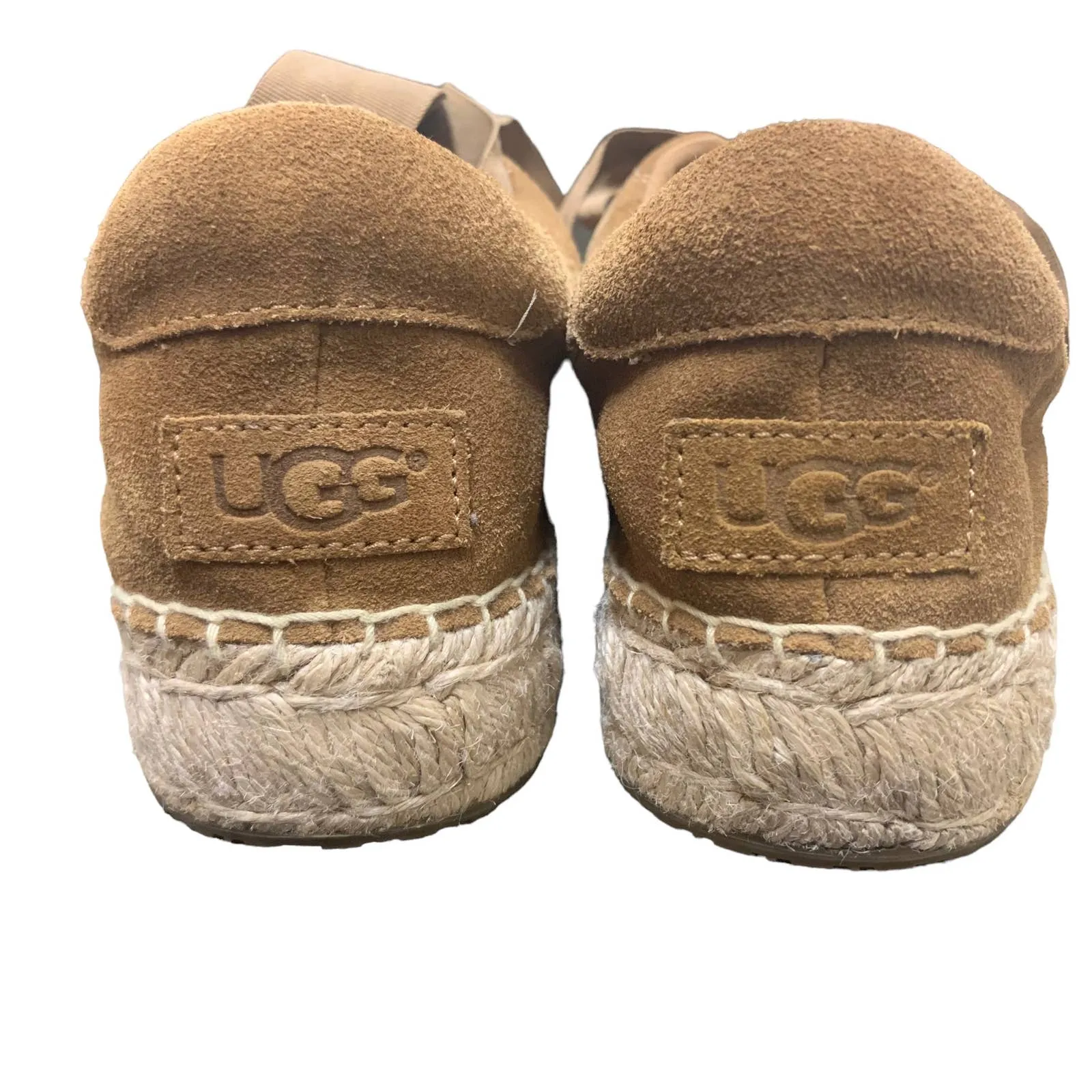 Ugg "Brianna" Espadrille Sneakers Chestnut Suede SZ US 12
