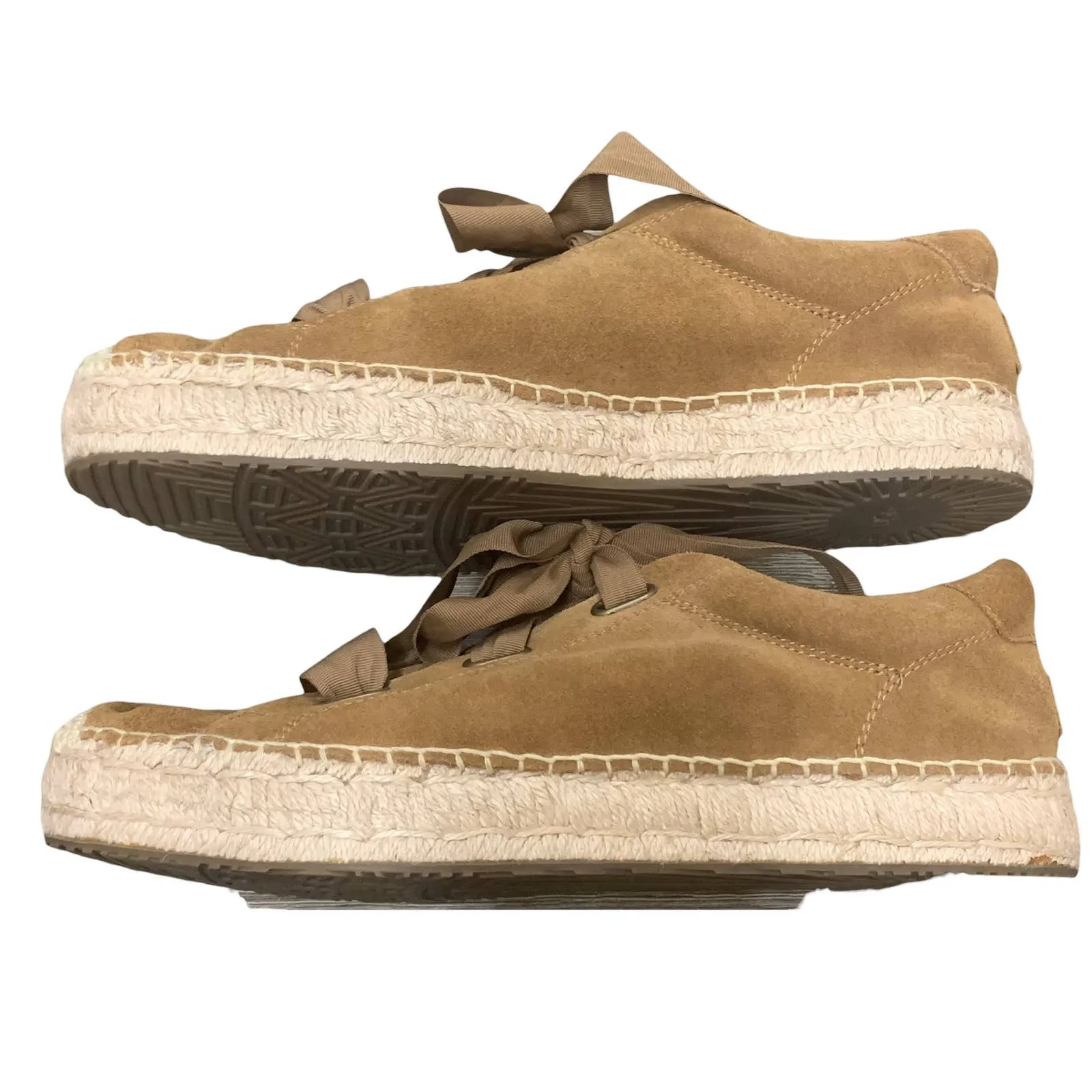 Ugg "Brianna" Espadrille Sneakers Chestnut Suede SZ US 12