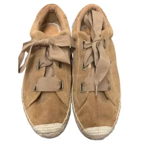 Ugg "Brianna" Espadrille Sneakers Chestnut Suede SZ US 12