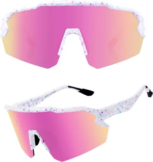 Ukoly Baseball Sunglasses For Men Women,Sports Sunglasses For Baseball Running Cycling UV400 protection TR90 Frame 615
