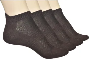 Unisex Thin Rayon Ankle Socks, Breathable Low Cut Athletic Running Sports Socks for Women and Men 4-8-12 Pairs