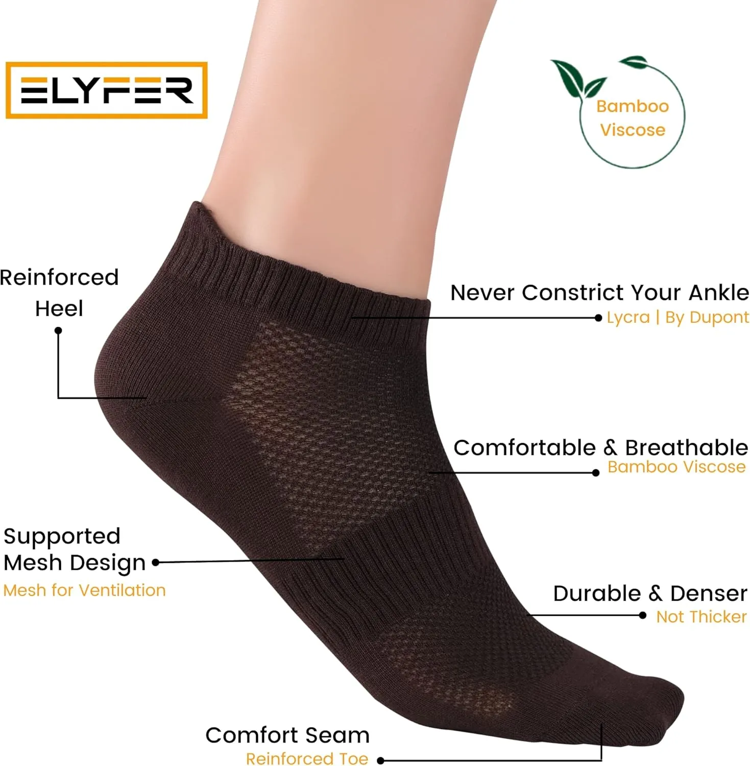 Unisex Thin Rayon Ankle Socks, Breathable Low Cut Athletic Running Sports Socks for Women and Men 4-8-12 Pairs