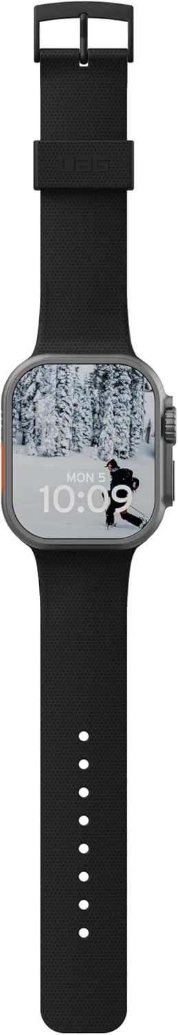 URBAN ARMOR GEAR UAG Compatible with Apple Watch Band 42/41/40mm & 49/46/45/44mm iWatch Series Ultra 2/Ultra/4-10/SE 2/SE DOT, Sport Soft Silicone Breathable Replacement Watch Strap for Women Men