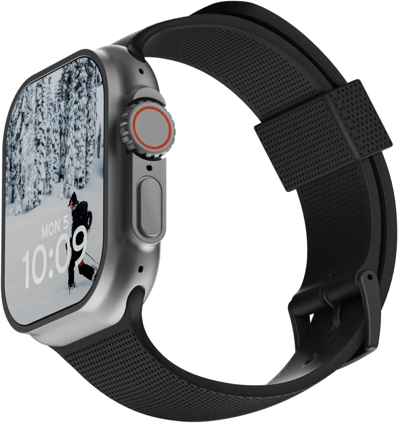 URBAN ARMOR GEAR UAG Compatible with Apple Watch Band 42/41/40mm & 49/46/45/44mm iWatch Series Ultra 2/Ultra/4-10/SE 2/SE DOT, Sport Soft Silicone Breathable Replacement Watch Strap for Women Men
