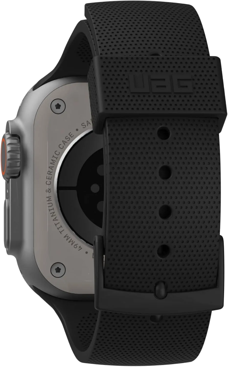 URBAN ARMOR GEAR UAG Compatible with Apple Watch Band 42/41/40mm & 49/46/45/44mm iWatch Series Ultra 2/Ultra/4-10/SE 2/SE DOT, Sport Soft Silicone Breathable Replacement Watch Strap for Women Men