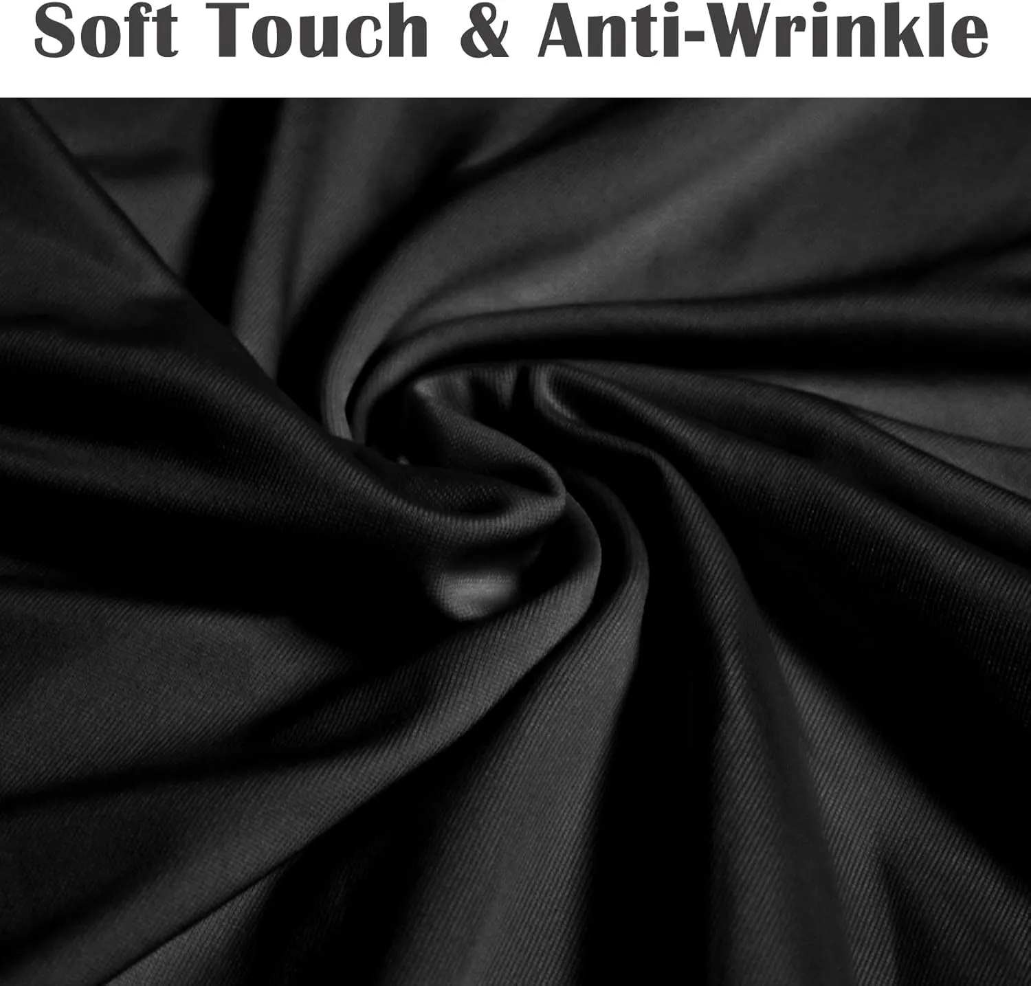 Vencede 30pcs Black Stretch Spandex Chair Cover, Chair Covers for Wedding, Universal Fitted Chair Cover Protector for Party, Banquet, Event, Hotel（Black 30PCS）