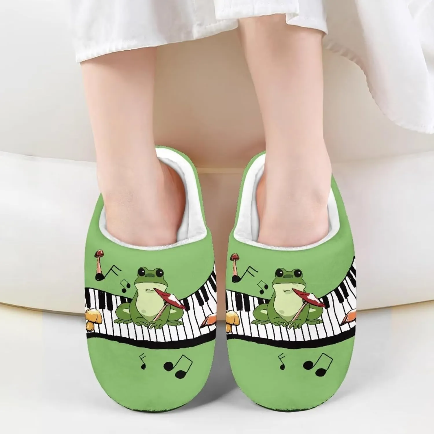 Veniyate Kids Fuzzy House Memory Foam Slippers Bedroom Shoes Cozy Indoor Slide for Boys Girls